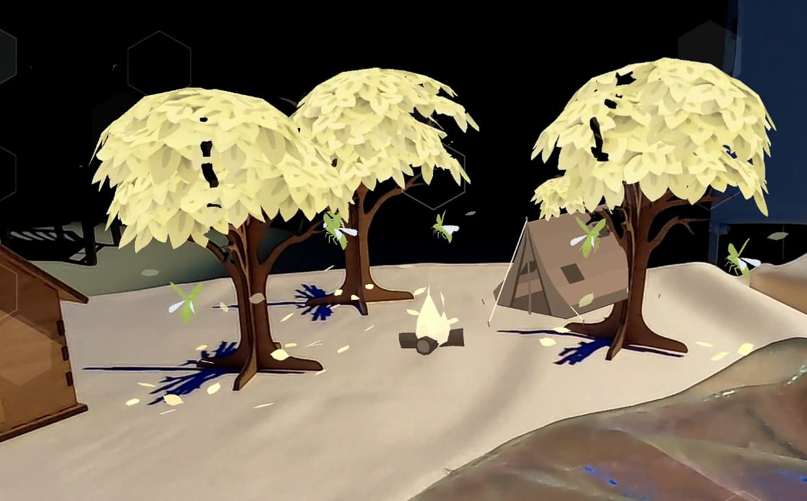 Image: AR overlay on physical models showing color integration