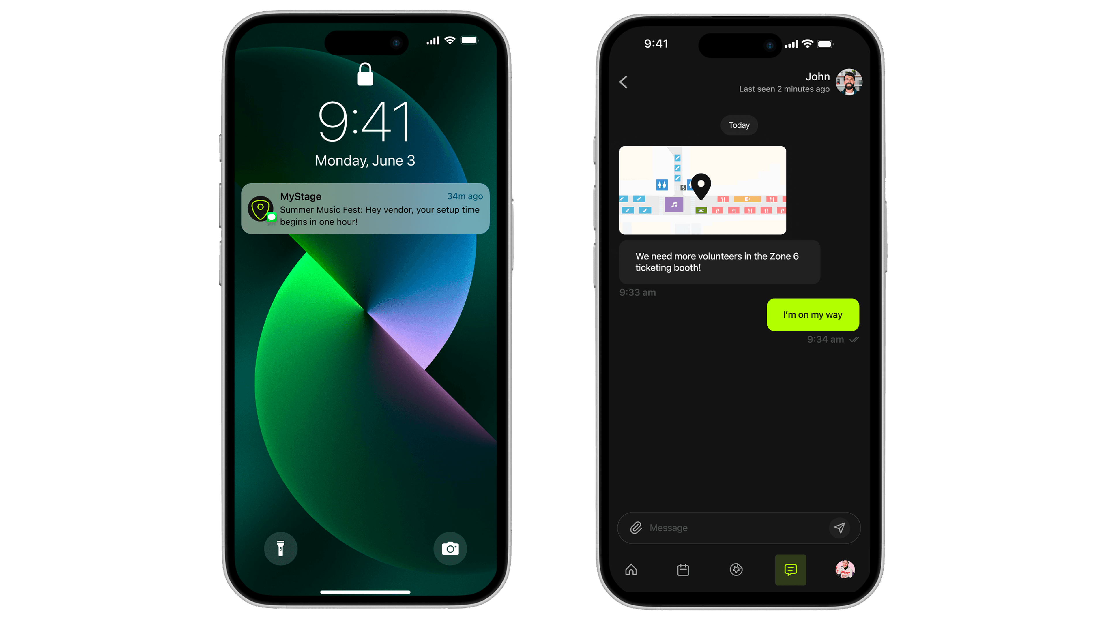 Image: Mobile communication platform for day-of coordination